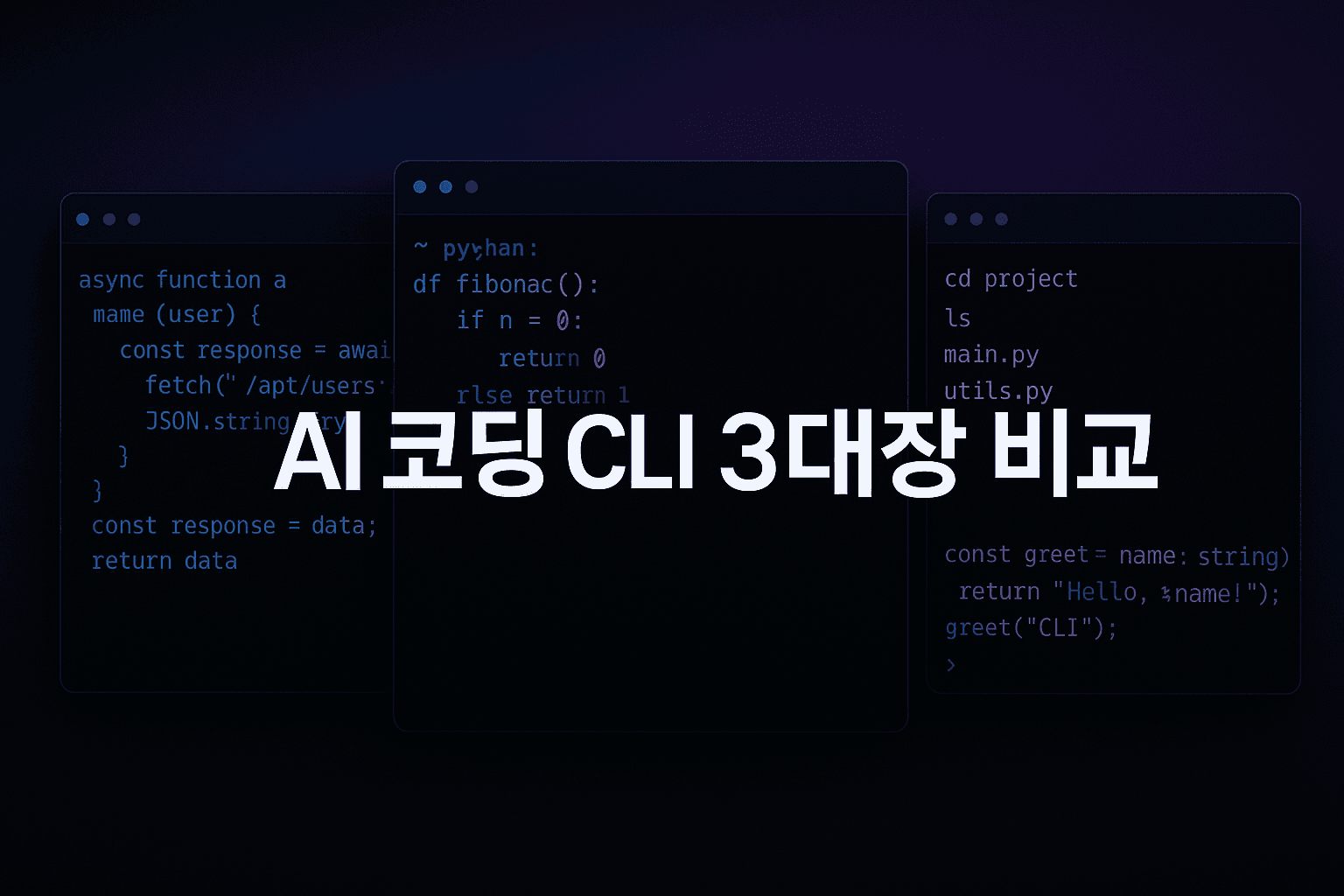 AI 코딩 CLI 3대장 완벽 비교: Claude Code vs Codex CLI vs Gemini CLI - 개발자를 위한 실전 도입 가이드 2026