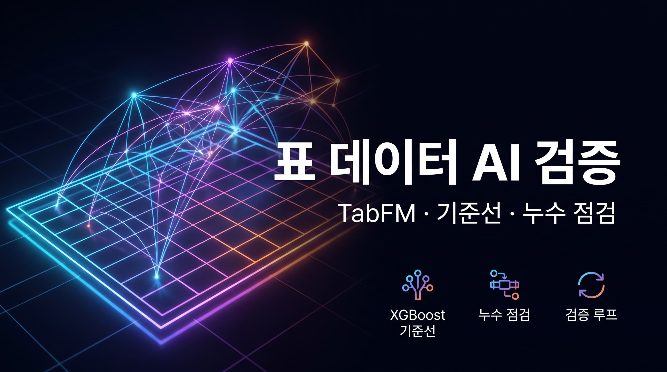Google TabFM 해설: 표 데이터 AI 도입은 제로샷 성능보다 기준선·누수 점검·검증 루프를 먼저 설계해야 하는 이유